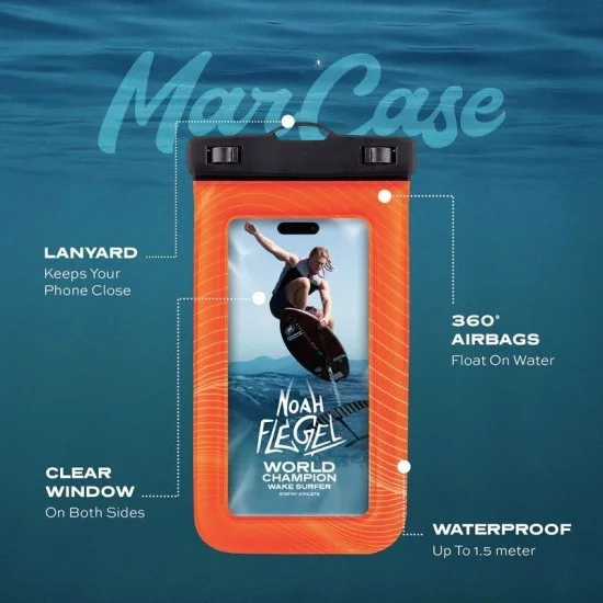 Cover Floating Waterproof Phone Pouch Statik Marcase - Orange